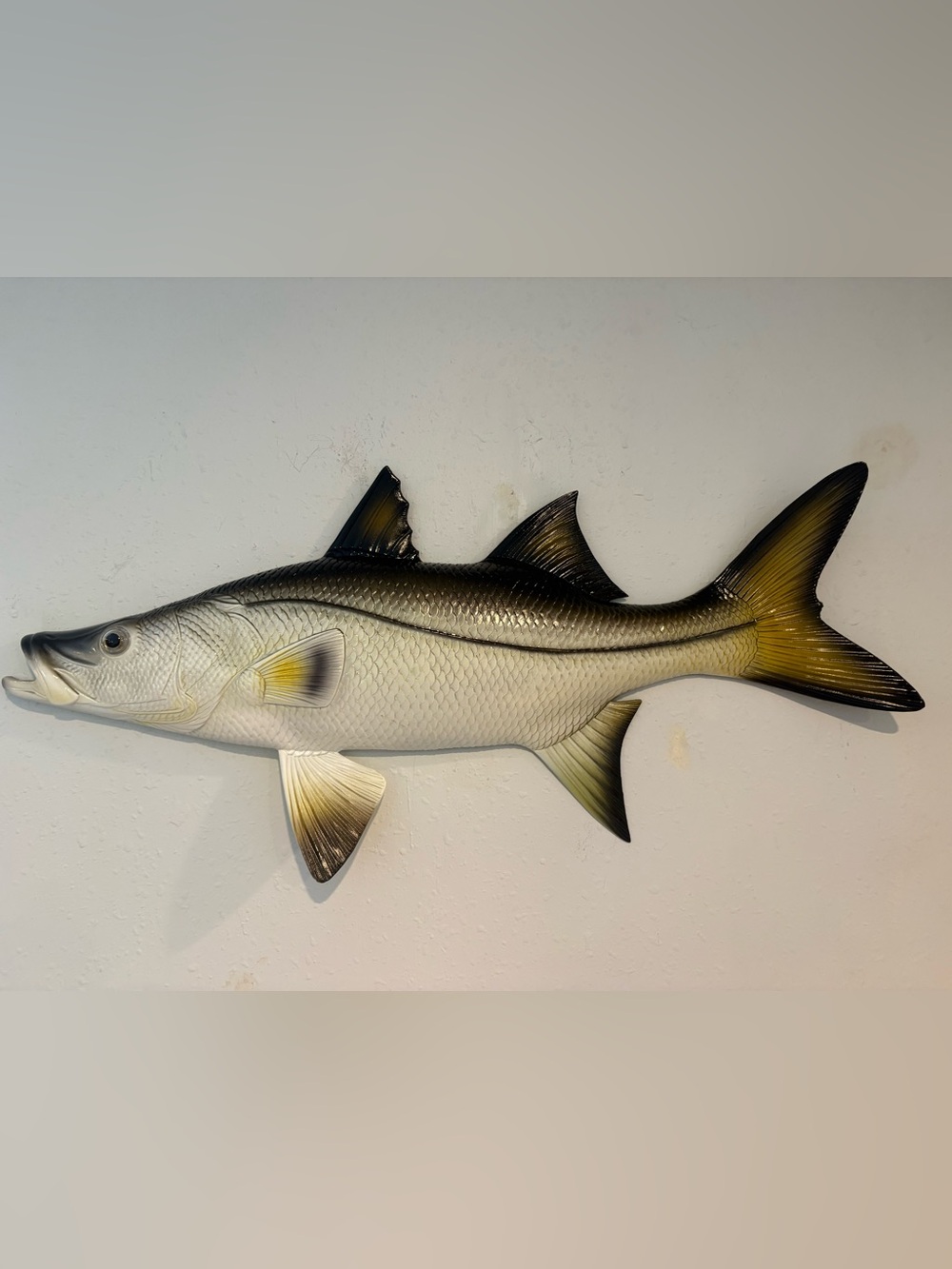 Snook, 28” Wall Decor. Hand painted. Nautical, Beach & Fishing Decor. Robalo.